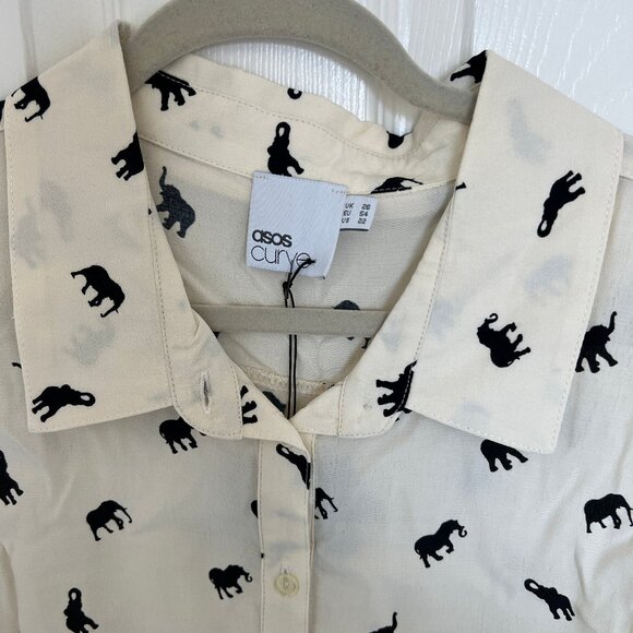 ASOS Curve Elephant Shirt - Picture 3 of 4